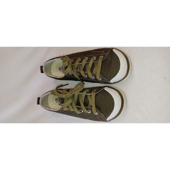 Keen Elsa II Quilted Lace Up Olive Green Sneakers Low Top Shoes Womens Size 5.5 - Picture 8 of 8